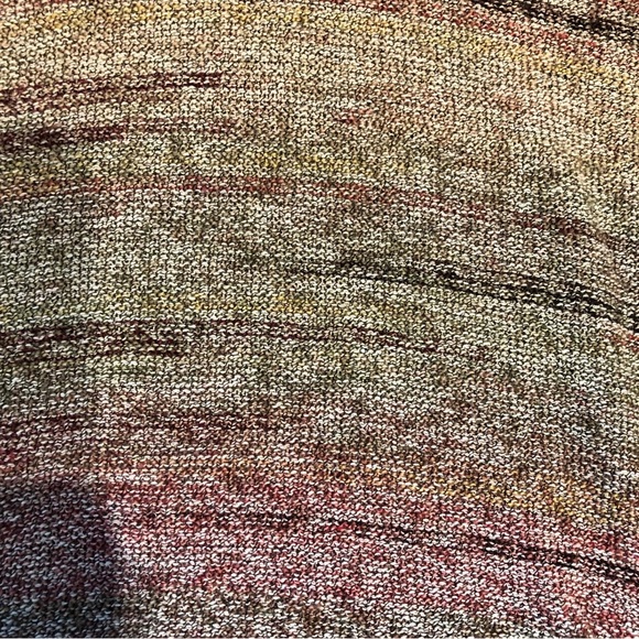 Catherines women’s multi color crew neck sweater with shirt cotton blend. - Picture 5 of 5